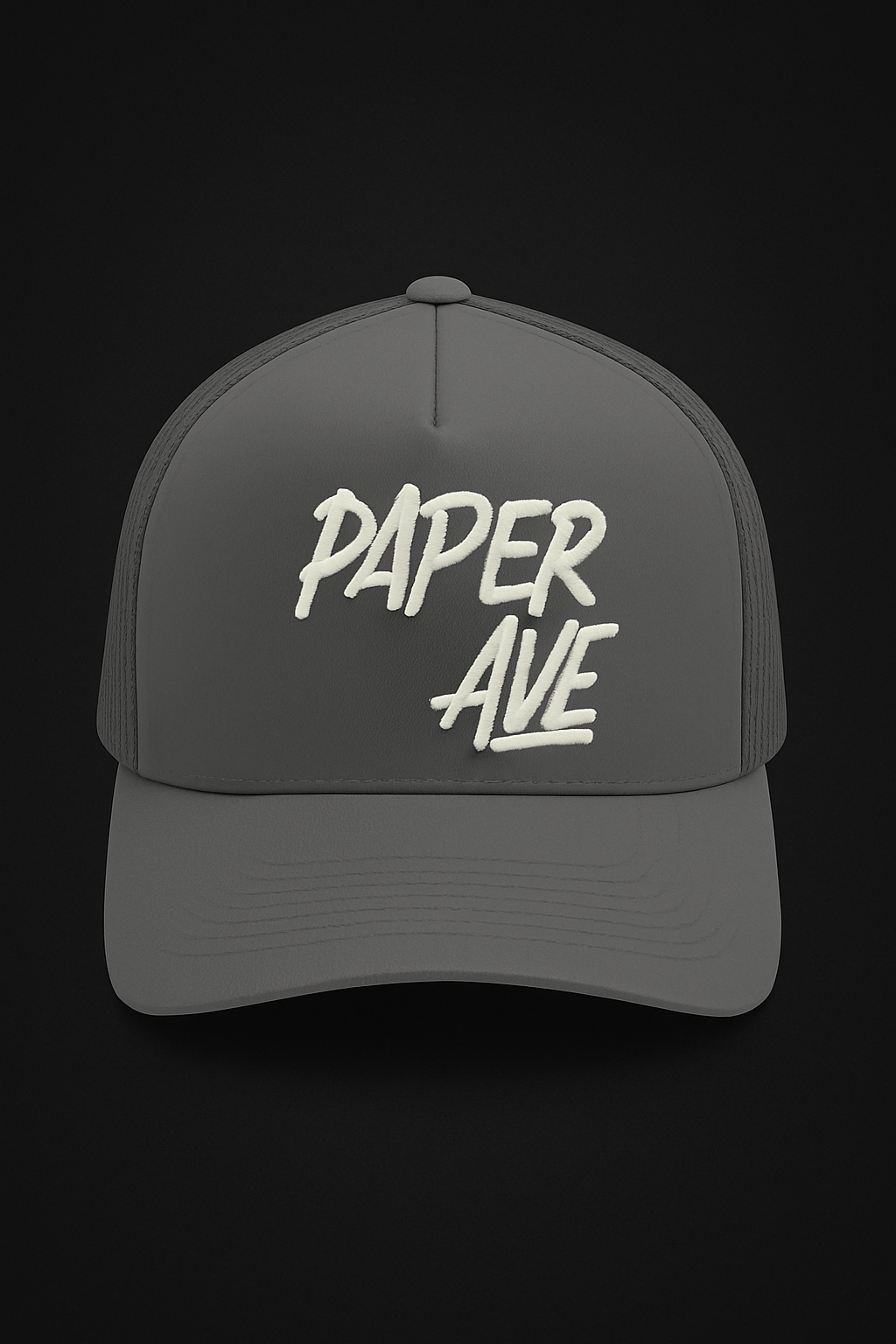 Slate Grey Paper Avenue Hat