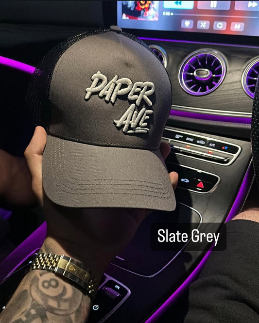 Slate Grey Paper Avenue Hat