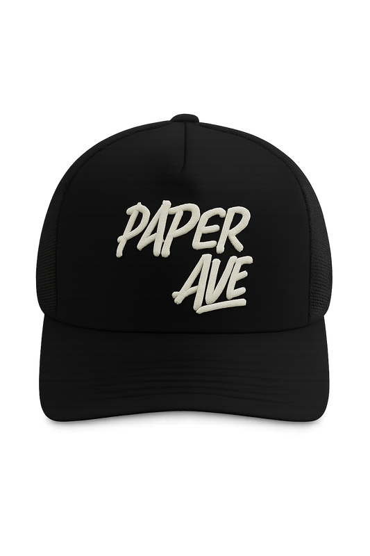 Stealth Black Paper Avenue Hat