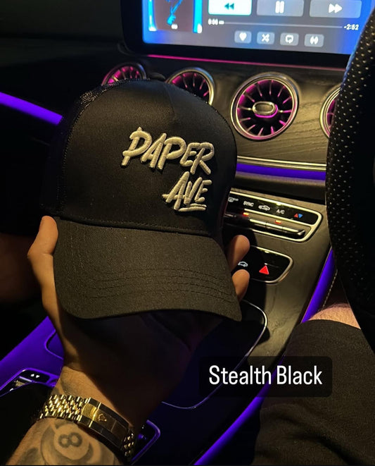 Stealth Black Paper Avenue Hat