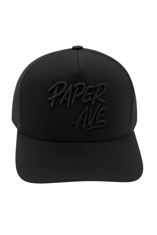 Black Out Paper Avenue Hat