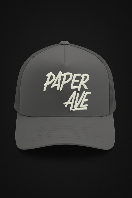 Slate Grey Paper Avenue Hat